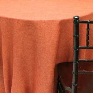 Vintage Linen Table Linen - Dk Orange