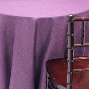 Vintage Linen Table Linen - Eggplant