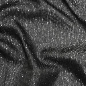 Vintage Linen Metallic Table Linen - Black