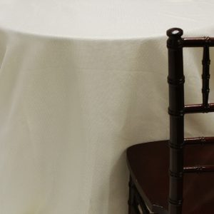 Vintage Linen Metallic Table Linen - Ivory