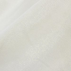 Vintage Linen Metallic Drape Panel - Ivory
