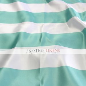 Striped Print Lamour Table Linen - 3.5 Inch Mint
