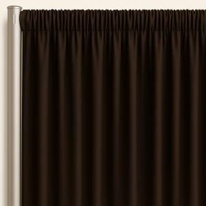 Voile (Fire Retardant) Drape Panel - Chocolate