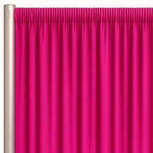 Voile (Fire Retardant) Drape Panel - Garden Fuchsia