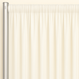Voile (Fire Retardant) Drape Panel - Ivory