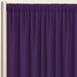 Voile (Fire Retardant) Drape Panel - Purple