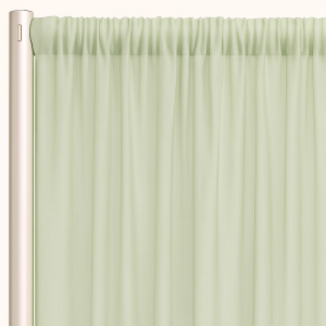 Voile (Fire Retardant) Drape Panel - Sage