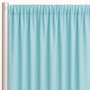 Voile (Fire Retardant) Drape Panel - Tiffani Blue