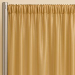 Voile (Fire Retardant) Drape Panel - Victorian Gold