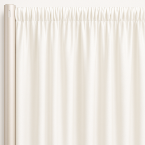 Voile (Fire Retardant) Drape Panel - White
