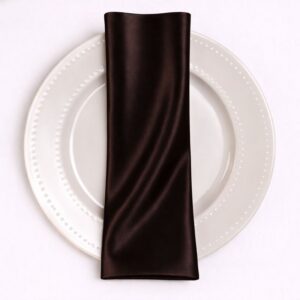 Bridal Satin Napkin - 348 Chocolate