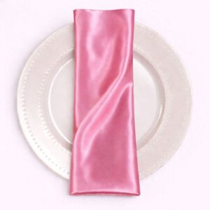 Bridal Satin Napkin - 539 Candy Pink