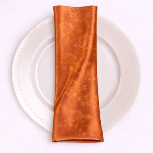 Brocade Satin Napkin - Cinnamon