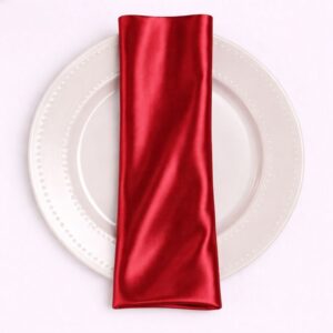 Bridal Satin Napkin - 626 Red