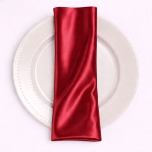 Bridal Satin Napkin - 627 Cranberry