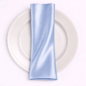 Bridal Satin Napkin - 926 Baby Blue