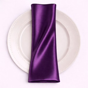 Charmeuse Satin Napkin - 1034 Plum