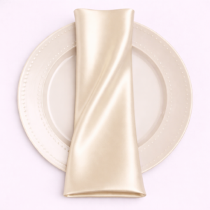 Charmeuse Satin Napkin - 130 champagne