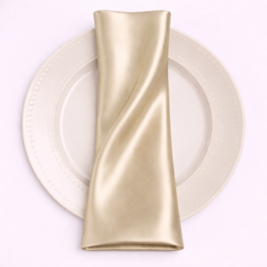 Charmeuse Satin Napkin - 135 sand