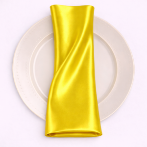 Charmeuse Satin Napkin - 426 yellow