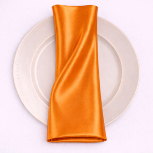 Charmeuse Satin Napkin - 431 orange