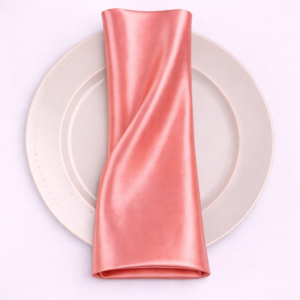 Charmeuse Satin Napkin - 432 coral