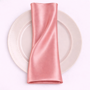 Charmeuse Satin Napkin - 444 lt coral