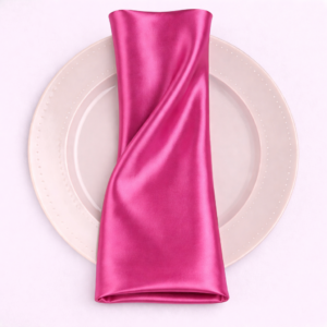 Charmeuse Satin Napkin - 529 fuchsia