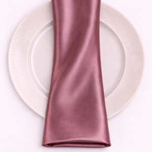 Charmeuse Satin Napkin - 548 dk mauve