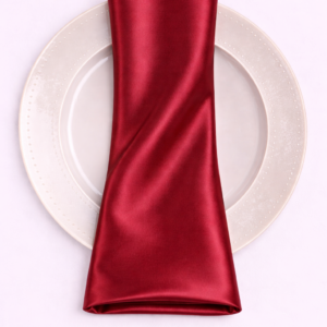 Charmeuse Satin Napkin - 627 cranberry