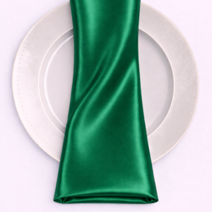 Charmeuse Satin Napkin - 734 lt green