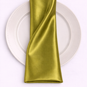 Charmeuse Satin Napkin - 832 LT OLIVE