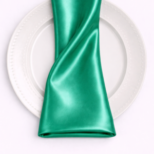 Charmeuse Satin Napkin - 961 DK SEAFOAM